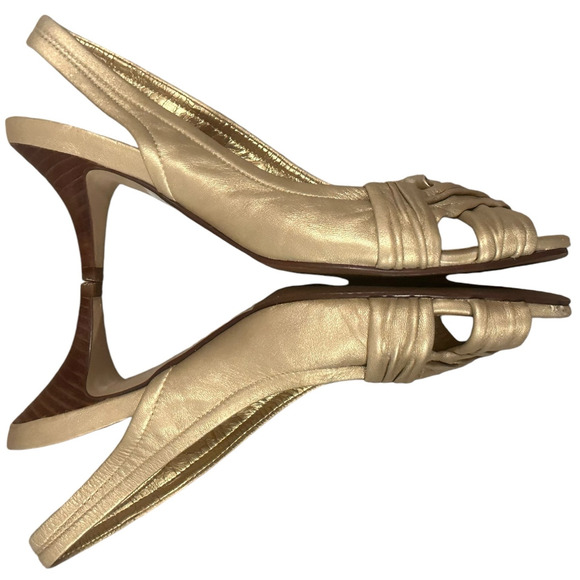 Cole Haan Gold Heels - Picture 5 of 15